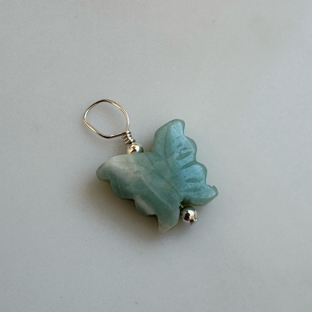 Nwot Sundance Flutter Pendant, Larimar, Sterling Silver